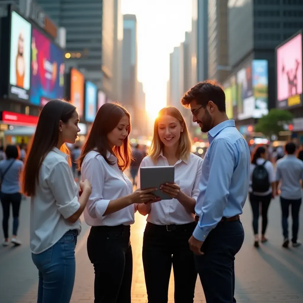 Professional business solutions illustration